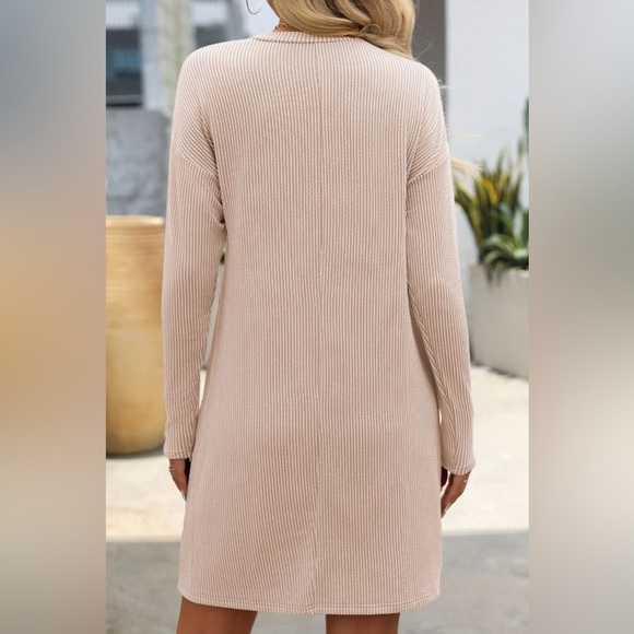 Crisp Autumn Long Sleeve A-Line Dress - Picture 3 of 5